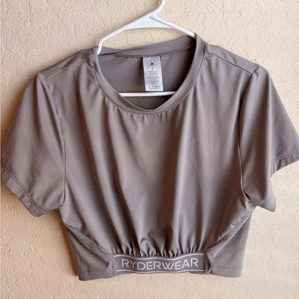 Ryderwear Charcoal Women's Crop Top